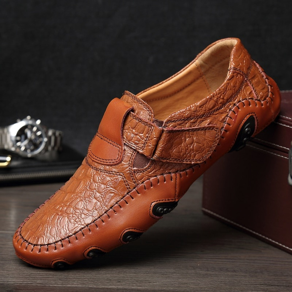 Luxury Casual Shoes Men Loafers Genuine 