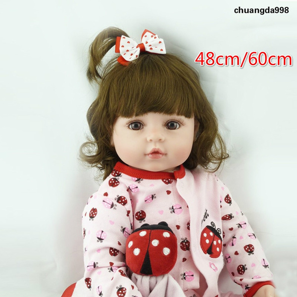 Reborn Girl Doll 48cm Full Silicone Body Realistic Doll Baby Toys