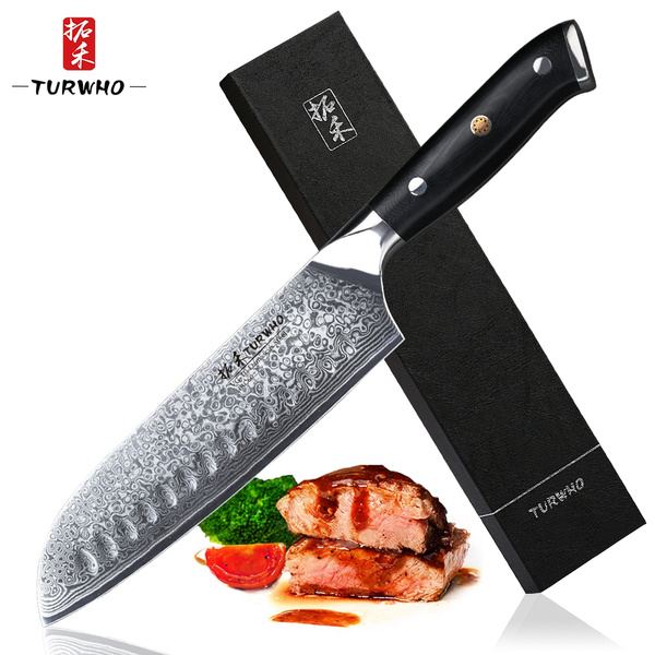 TURWHO 6-PCS 67 Layer Damascus Steel Kitchen Knives Set Japanese VG10 Core Chef  Knife Santoku Bread Boning Utility Paring Knife - AliExpress