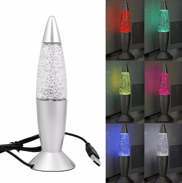 Color changing deals glitter lamp