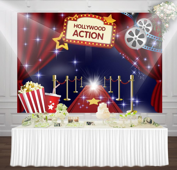 Hollywood Theme Party Decorations Photo Backdrops Red Carpet