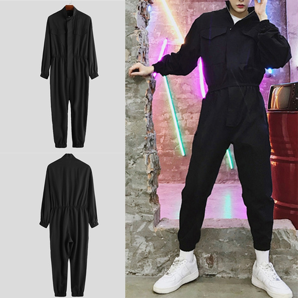 Buy One Piece Jumpsuits for Women Club Outfits Sexy Velour Long Sleeve High  Neck Bodycon Pants Romper Birthday Clubwear, Black-cutout, X-Large at  Amazon.in