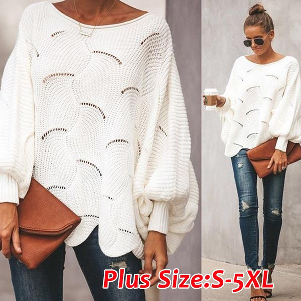 plus size white sweater