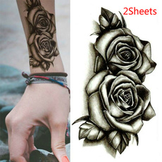 doublerose, tattoo, art, rosesticker