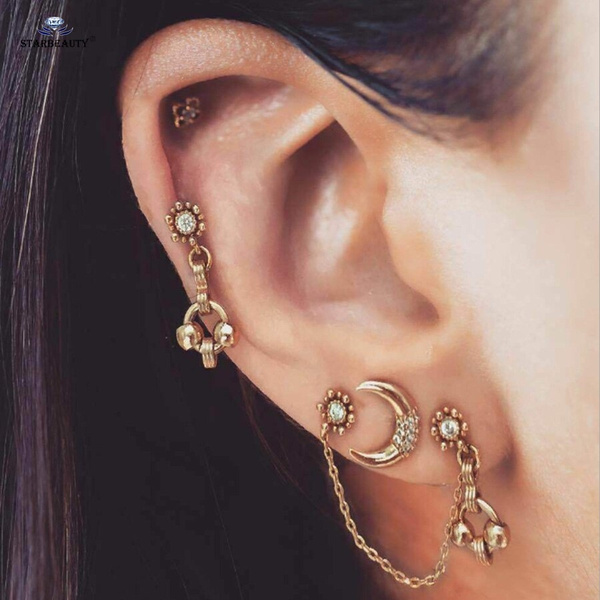 ear piercing dangle earrings