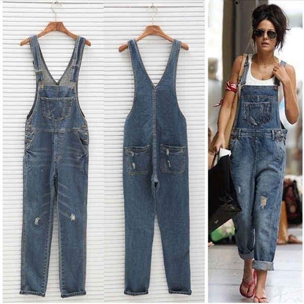 baggy jean jumpsuit