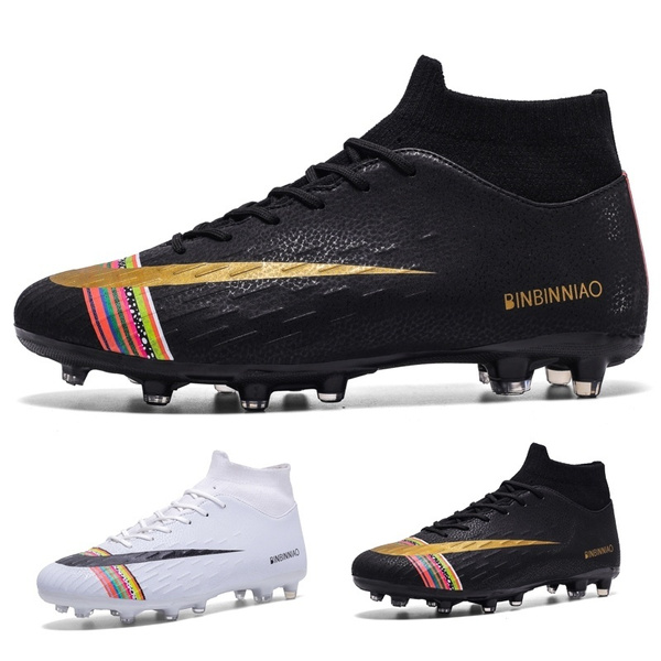 Men/Kids Breathable And Waterproof Football Boots Outdoor Soccer Cleats