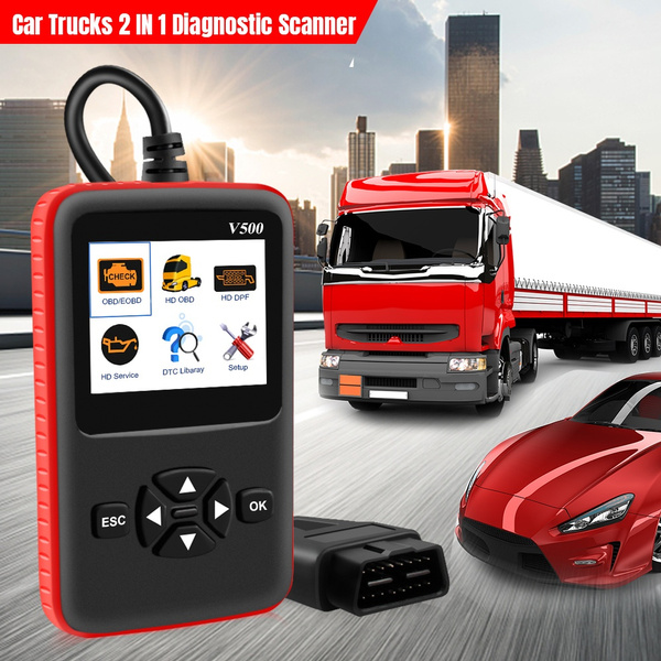 OBD CR-HD Device Car/Heavy Duty Truck Diagnostic Tool Code Reader