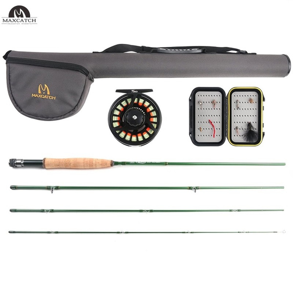 Maxcatch Premier Fly Fishing Rod Combo, Rod and Reel Outfit, 5/6 weight