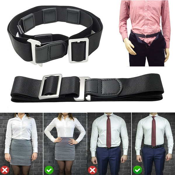 Adjustable Shirt Holder Stays Non-slip Wrinkle-Proof Shirt Holder Straps  Women Men Shirt Accessories