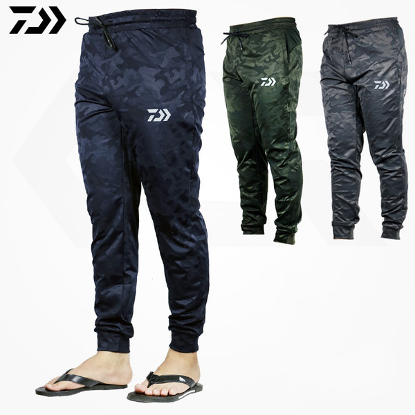 DAIWA DAWA Men Outdoor Sports Pants Camouflage Fishing Pants Anti-static  Anti-UV Quick Drying Windproof Breathable Pants