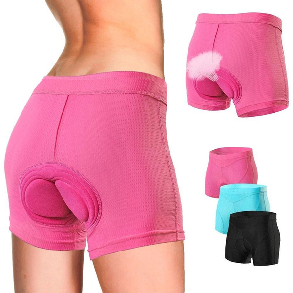 19 Hot Women Bike Underwear 3D Padded Bicycle Cycling Biking Underwear Soft  Pad Shorts
