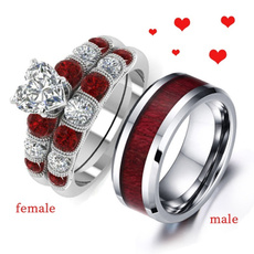 Steel, DIAMOND, wedding ring, rings for women