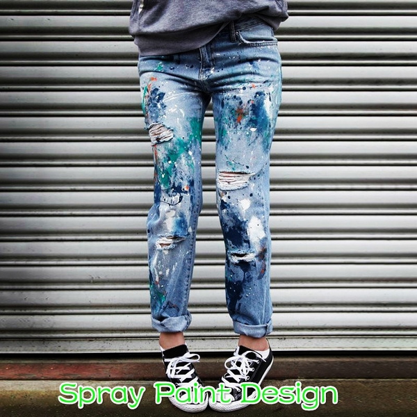 paint designs on jeans