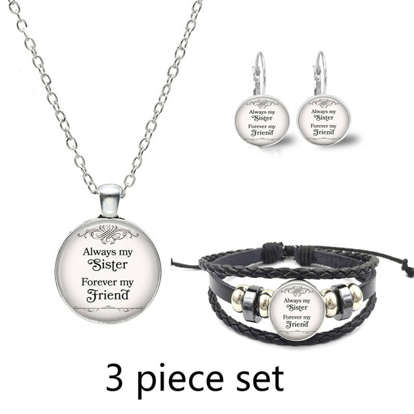 Little Middle Big Sister Heart Design Bracelet Set 3Pcs Birthday New Year  Gift for Sisters New - Walmart.com