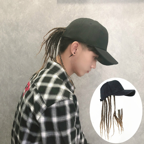 Dreadlocks Hair Wig Cap for Adult Hip-hop Hat Duck-tongue Hat Wig Men's  Jewelry | Wish