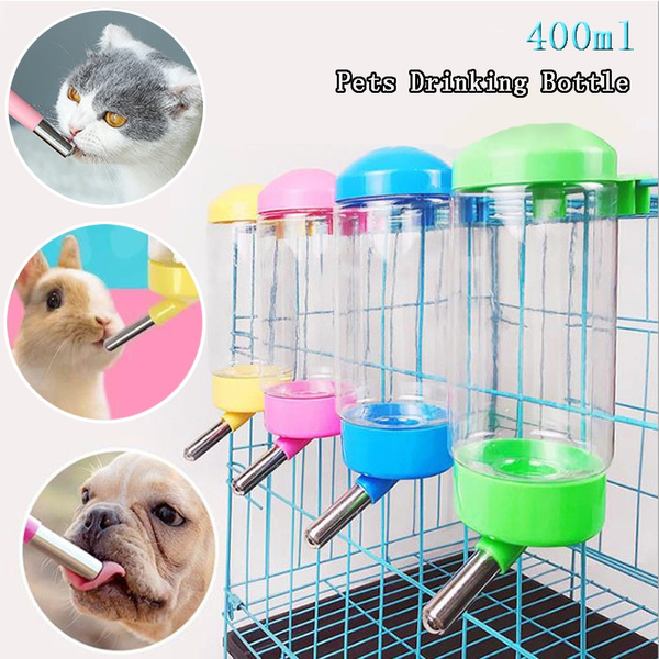 400ML Pet Automatic Drinking Water Fountain Waterer Feeder Bottle