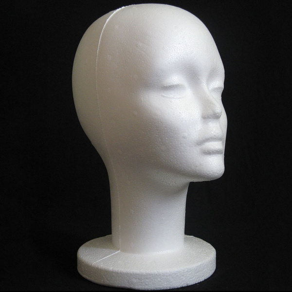 styrofoam wig head
