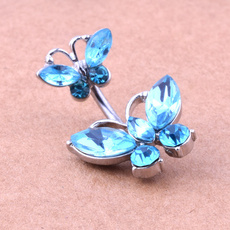 butterfly, navel rings, bodypiecingjewelry, Colorful