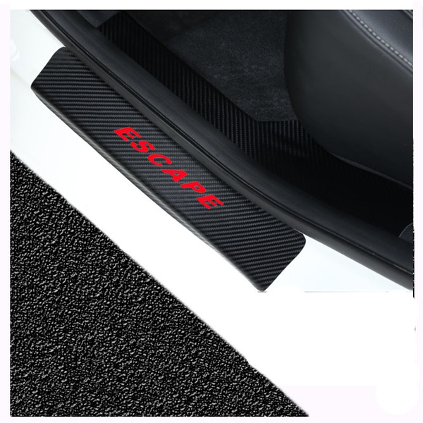 Car Accessories Car Door Sills For Ford Escape Door Threshold Plate Door Sill Scuff Plate Carbon