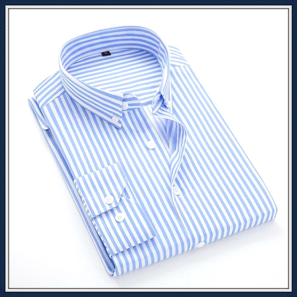 Shirt Male Cotton Mens Dress Shirts 