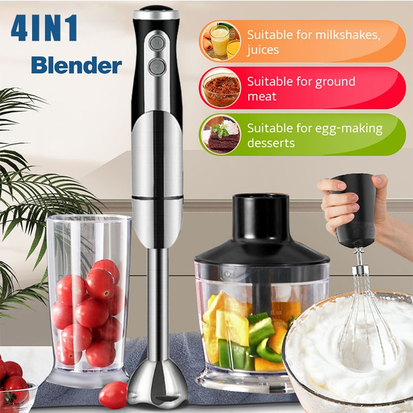 4 In 1 Electric Hand Blender Mixer For Kitchen Hand Mixer Food Mixer Home  Juice Egg