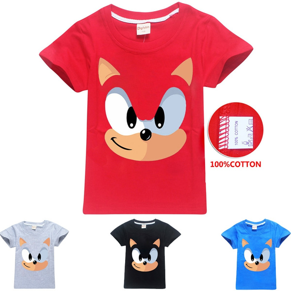 oylp Sonic and Hedgehog Cotton T-Shirt for Children 
