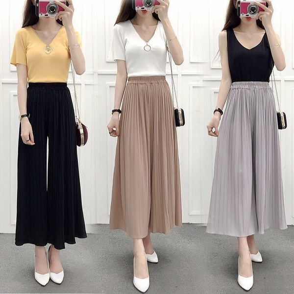 Women Clothing Summer Polyester High Waist Pants Slimming Casual Party  Street Spring Straight Retro Floral Print Trousers - Walmart.com
