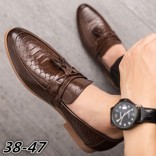 stylish leather loafers