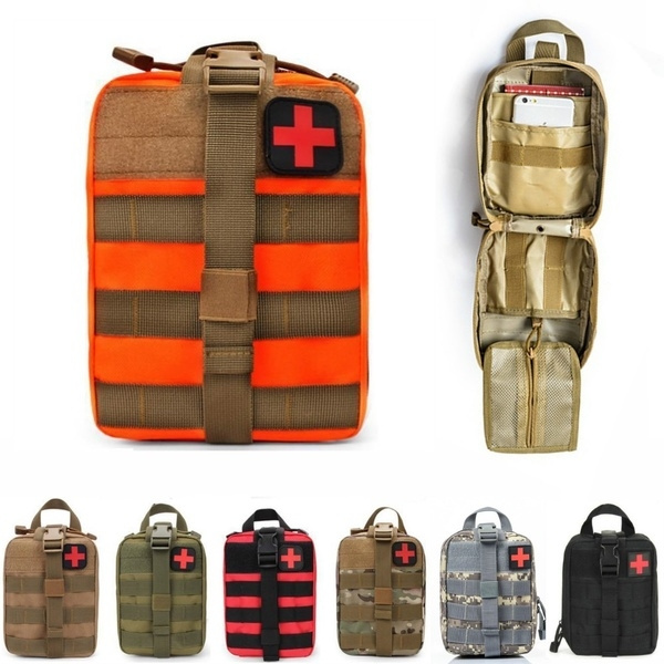 Tactical First Aid Bag MOLLE EMT Rip-Away Medical Military Utility ...