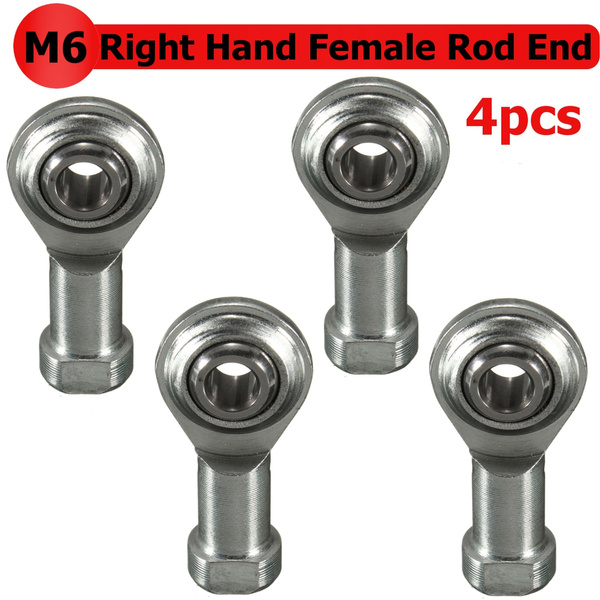 4pcs M6 Female Performance Rod End/ Right Hand 6mm Thread/ Bearing Rose Joint 