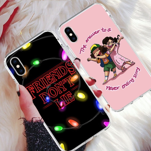 Friends Don t Lie Stranger Things Soft Phone Shell Case for iPhone X XR XS Max iPhone 8 8 Plus 7 7 Plus 6 6s Plus 5 5S SE 5C Cases For Samsung S10 S9