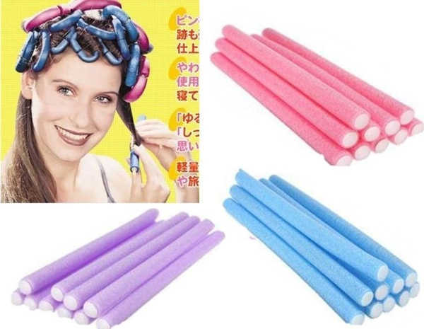 Soft Foam Bendy Twist Curls Tool Diy Styling Hair Rollers Wish 3005