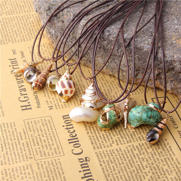 Seashell and Sea rope necklace