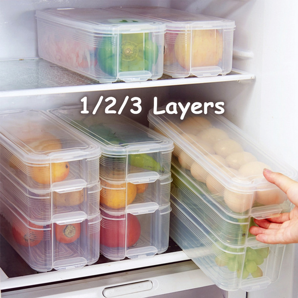 Plastic Food Refrigerator Storage Tray