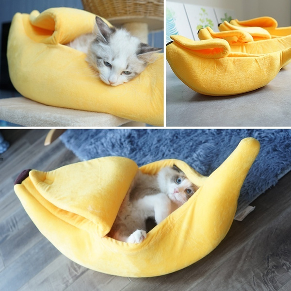 Saco de Dormir Portátil em Formato de Banana para seu Pet