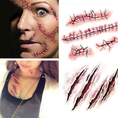 tattoo, Beauty, scary, wound