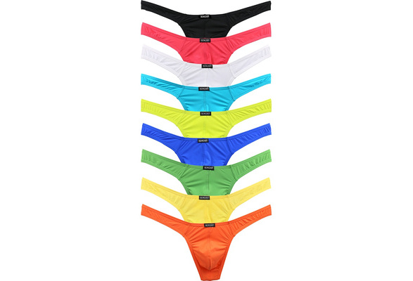 IKINGSKY Men's Thong Underwear Sexy Low Rise T-Back Under Panties