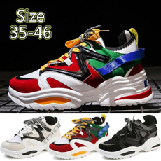 Running Shoes For Men's/ Women's Casual Fashion Color Couple Sports Shoes Outdoor Running Shoes Lovers Sneakers Size 35-46
