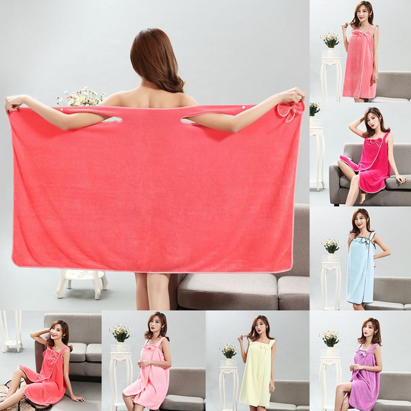 Women Wearable Bath Towel Quick Dry Towel Magic Bathing