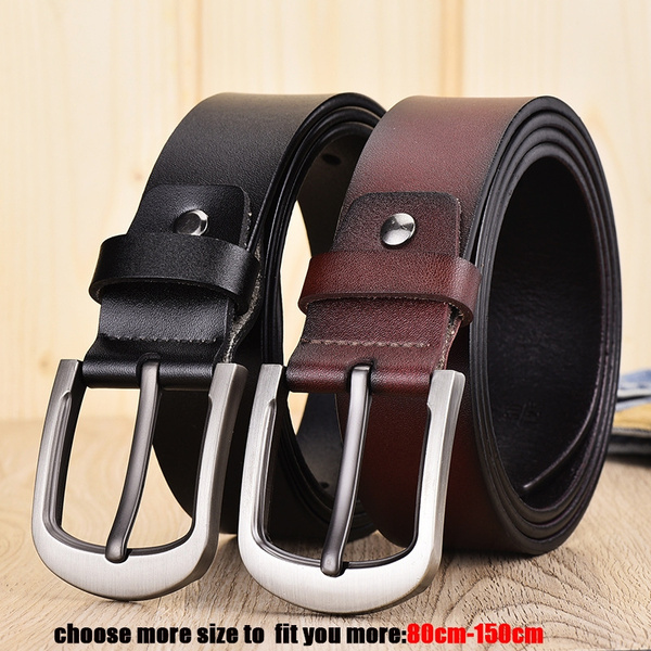 Men‘s Leather Designer Belts Classic Pin Buckle Vintage Belts Male ...