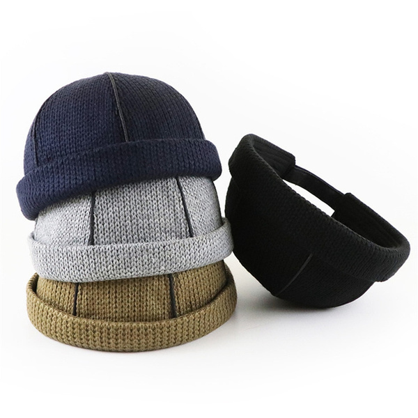 Men Women Classic Knitted Wool Skull 