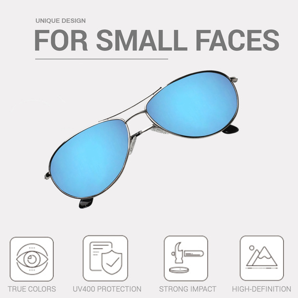 MAXJULI Small Face Polarized Sunglasses for Men Women MJ8017
