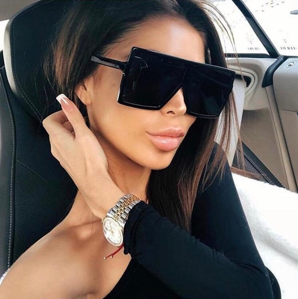Higody Fashion Women Oversize Sunglasses Gradient Plastic Brand Designer  Female Sun Glasses Uv400