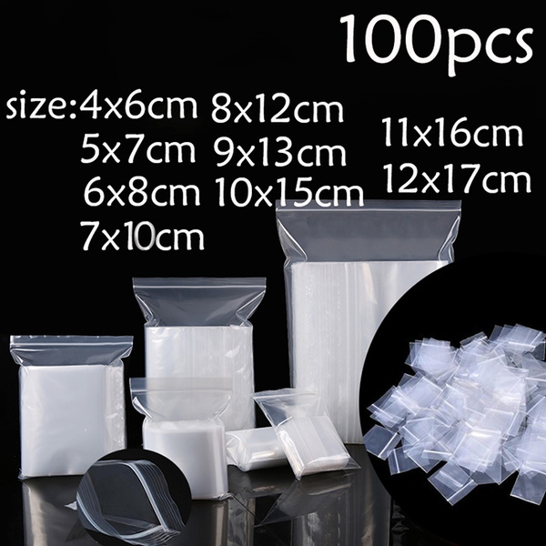 Mil Resealable Zipper Small Plastic Storage Bag Ideal Small - Temu