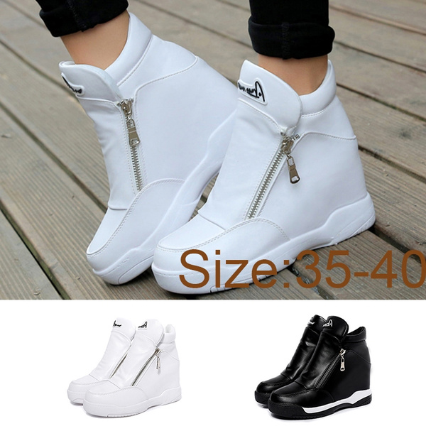 Boots Wedges Shoes Woman Crystal Platform Shoes Women Zapatillas Mujer Casual Plataforma High Heels Women Sneakers