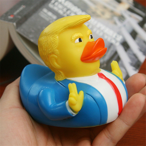 Donald Trump Rubber PVC Duck Bath Duck Squeaky Baby Kids Animals Floats Toy Gift 