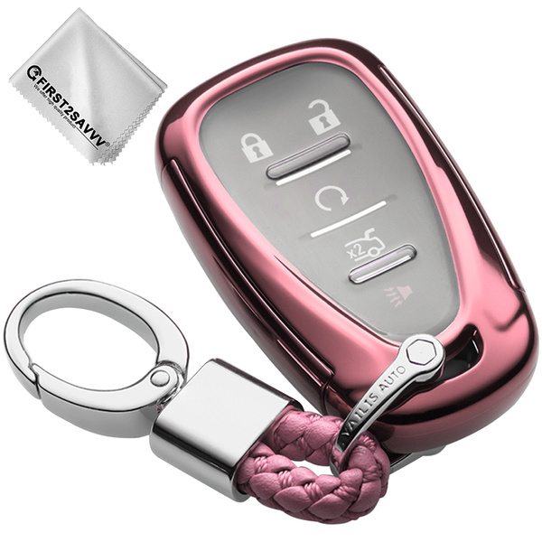 2pcs Fob Remote Key Case Cover For 2016-17 Chevy Malibu Camaro HYQ4EA keyless 