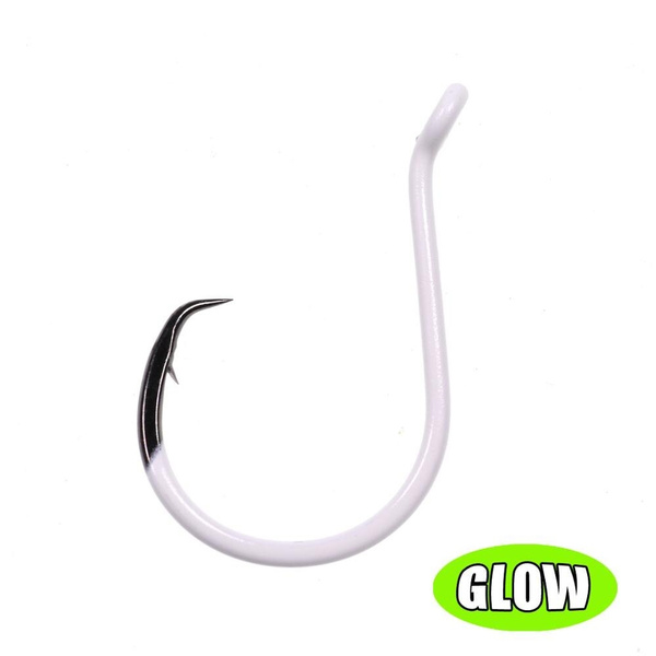 Wifreo 25PCS Luminous Octopus Circle Hook Catfish Bass Snapper