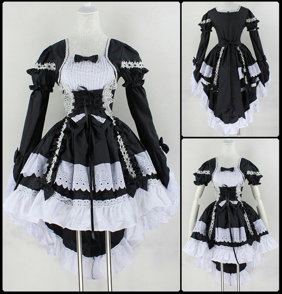Cosplay Angel Love Princess Dress Cute Maid Dress Black And White Maid Outfit Anime Costume Swallowtail Skirt Wish